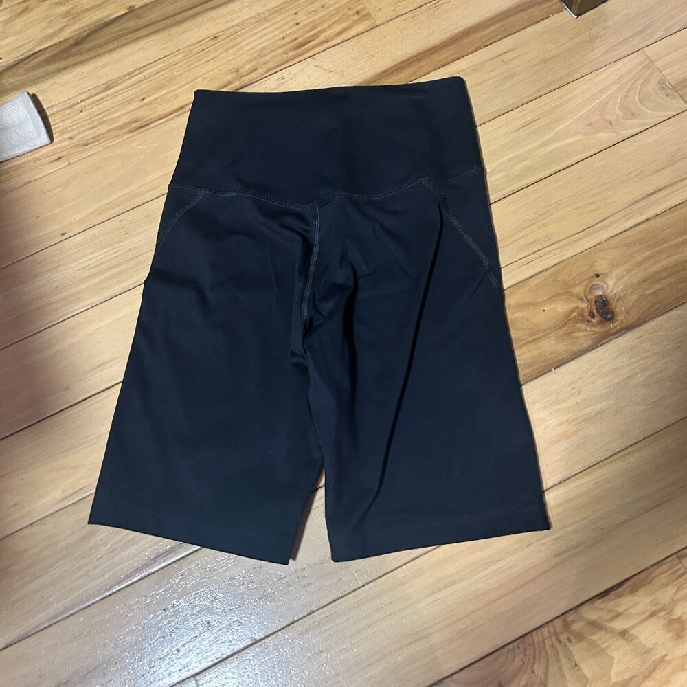 Girlfriend Collective Black High-Rise Bike Short